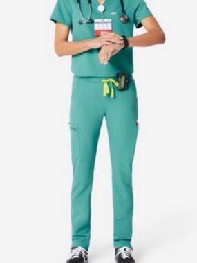 RARE FIGS Limited Edition Marine Scrub Set - Catarina Top XS / Yola Pants S Tall